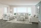 Furniture of America® Hermilly White Sofa-1