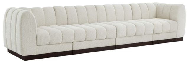 Meridian Furniture Quinn 4-Piece Cream Modular Sofa-0
