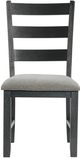 Elements International Martin 6-Piece Black/Gray Dining Set-2
