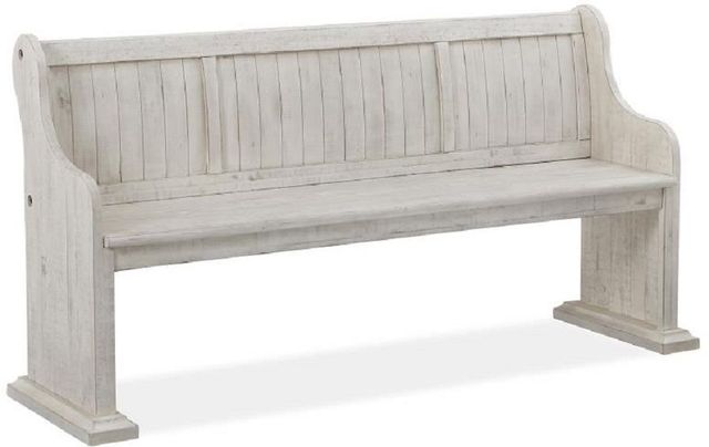 Magnussen Home® Bronwyn Alabaster Bench with Back-0