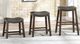 Mazin Furniture Gray 18" Upholstered Stool-1