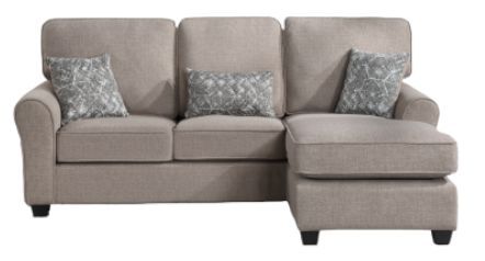 Milton Greens Stars 2-Piece Taupe Plushy Cushioned Flared Round Arm Sectional-0