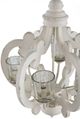 A & B Home Cream Wood Chandelier-3