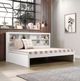 Donco Kids White Youth Full Bookcase Daybed-1
