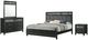 New Classic® Home Furnishings Obsidian 4-Piece Black Queen Panel Bedroom Set-0