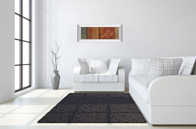 Classy Living Jordan Grey Leaf Silhouette Il Wall Art-1