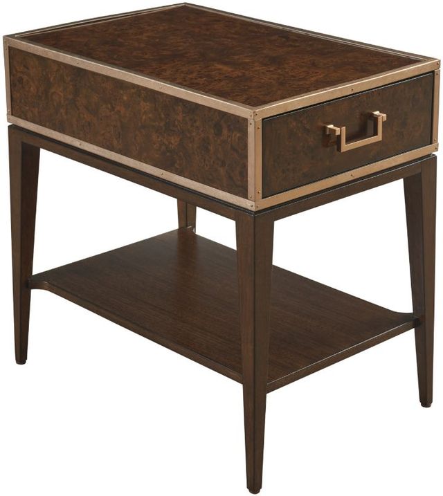 Lexington Home Rendezvous Shelton Brown Box on Stand End Table-0