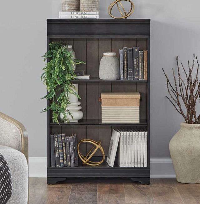 Liberty Furniture Meritage Aged Charcoal/Caramel 48" Bookcase-1