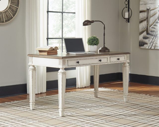 Signature Design by Ashley® Realyn Two-Tone Office Lift Top Desk-3