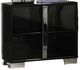 Furniture of America® Sinistra Piano Black Nightstand-0