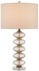Currey & Company Zebulon Clear/Gold Table Lamp-1