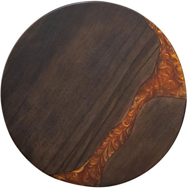 International Furniture Direct Raramuri Brown Chairside Table-3