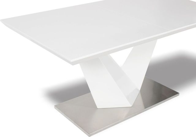 Mazin Furniture Manhattan 7-Piece White Dining Set-2