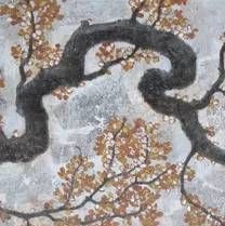 StyleCraft Norman Wyatt Home 3-Piece Golden Blossoms Wall Art Set-2