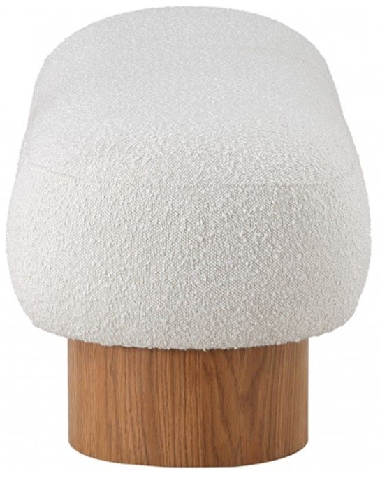 Meridian Furniture Robertson Cream/Walnut Bench-2