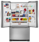 Amana® 24.7 Cu. Ft. Monochromatic Stainless Steel French Door Bottom Freezer Refrigerator-1