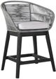 Armen Living Tutti Frutti Black/Grey Indoor Outdoor Counter Height Stool-0