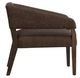 International Furniture Direct Murcia Brown/Lacquer Brown Upholstered Accent Chair-2