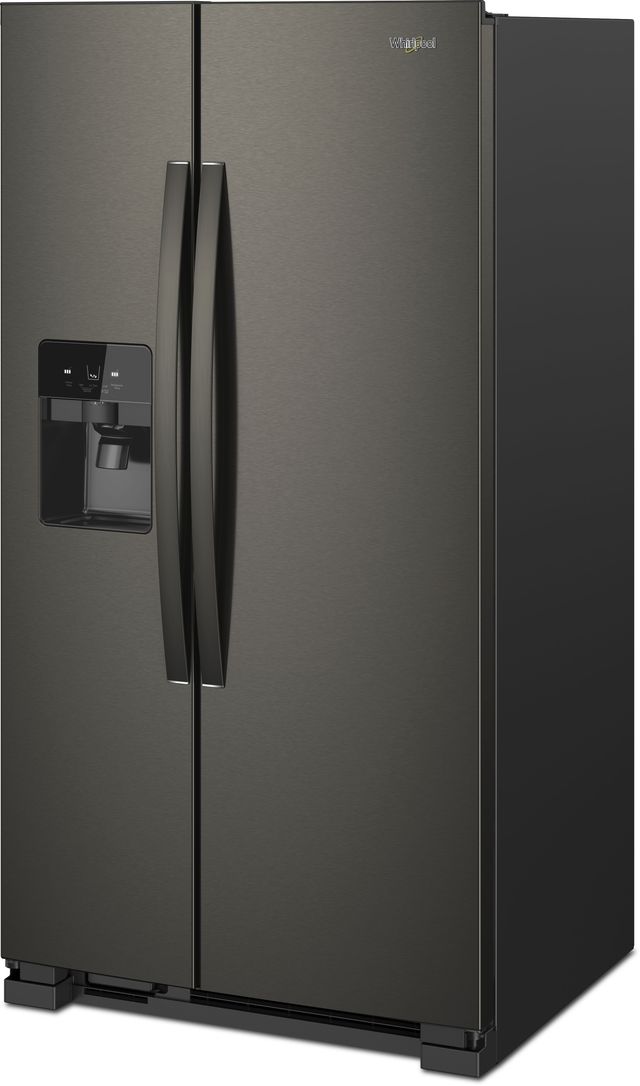 Whirlpool® 36" 24.5 Cu. Ft. Fingerprint Resistant Black Stainless Side-by-Side Refrigerator-3