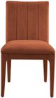Bassett Mirror Brianne 2-Piece Rust Velvet Dining Chair-1