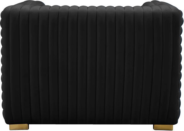 Meridian Furniture Ravish Black Velvet Chair-2