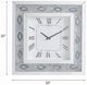 ACME Furniture Sonia Faux Agate/Mirrored Wall Clock-2
