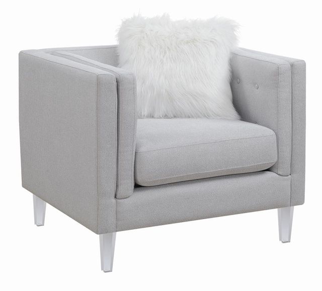 Coaster® Glacier 3-Piece Light Grey Living Room Set-3