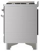 Ilve® Majestic III 40" Stainless Steel Pro Style Dual Fuel Natural Gas Range with Triple Glass Door and Chrome Trim-4