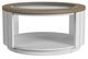 Flexsteel® Melody Gray/White Round Coffee Table with Casters-1