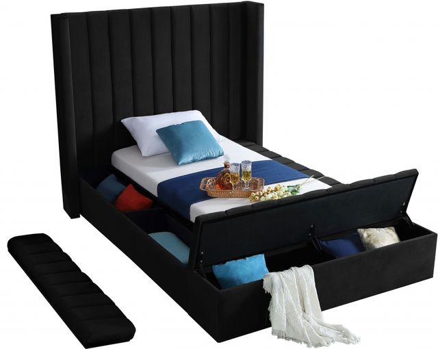 Meridian Furniture Kiki Green Twin Bed-3