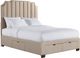 Elements International Harper Sand Queen Upholstered Storage Bed-0