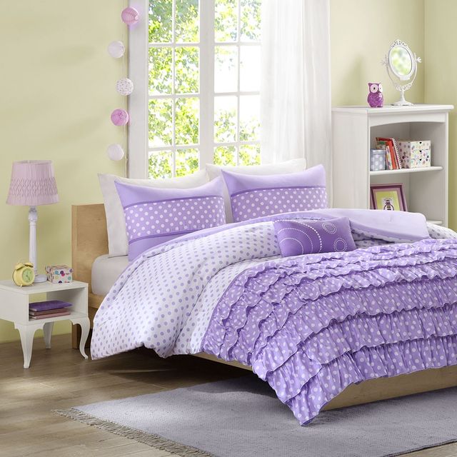 Olliix by Mi Zone Morgan Purple Twin/Twin XL Comforter Set-0