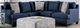 Furniture of America® Bayswater 2-Piece Navy L-Shape Sectional-0