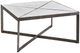 Universal Explore Home™ Abstraction White Cocktail Table with Aged Bronze Base-0