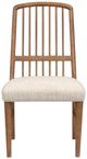 Magnussen Home® Woodward Dark Clove Brown Dining Side Chair with Upholstered Seat and Wood Slat Back-1