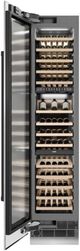 ZLINE Autograph Edition 18 in. 9 Cu. Ft. Triple Zone 68 Bottle Left Hinge Column Wine Cooler in Satin Stainless Steel with Matte Black Accents-3