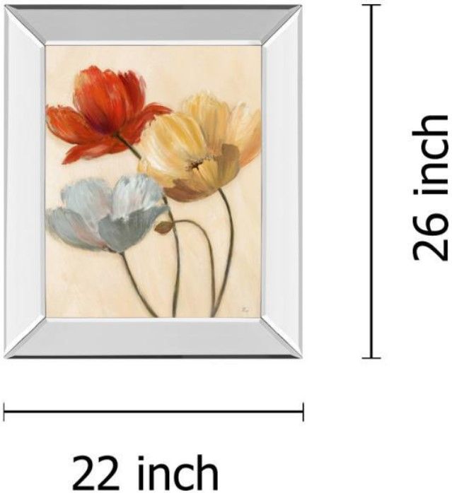 Classy Living Nan Poppy Palette Il 22" Wall Art-2