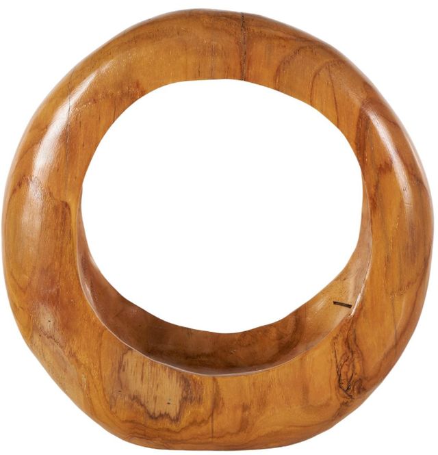 Deco Marche Brown Round Decorative Sculpture-1
