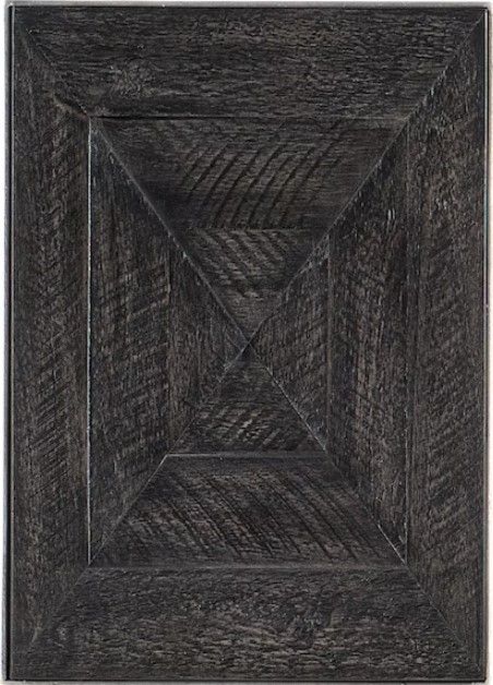 Hooker® Furniture Saint Armand Black Chairside Table with Brushed Pewter Base-3