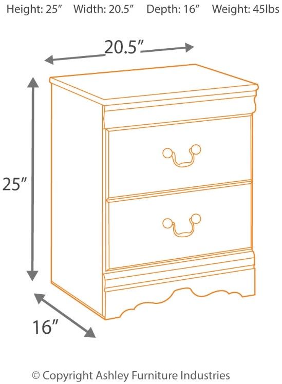 Signature Design by Ashley® Huey Vineyard Black Nightstand-1