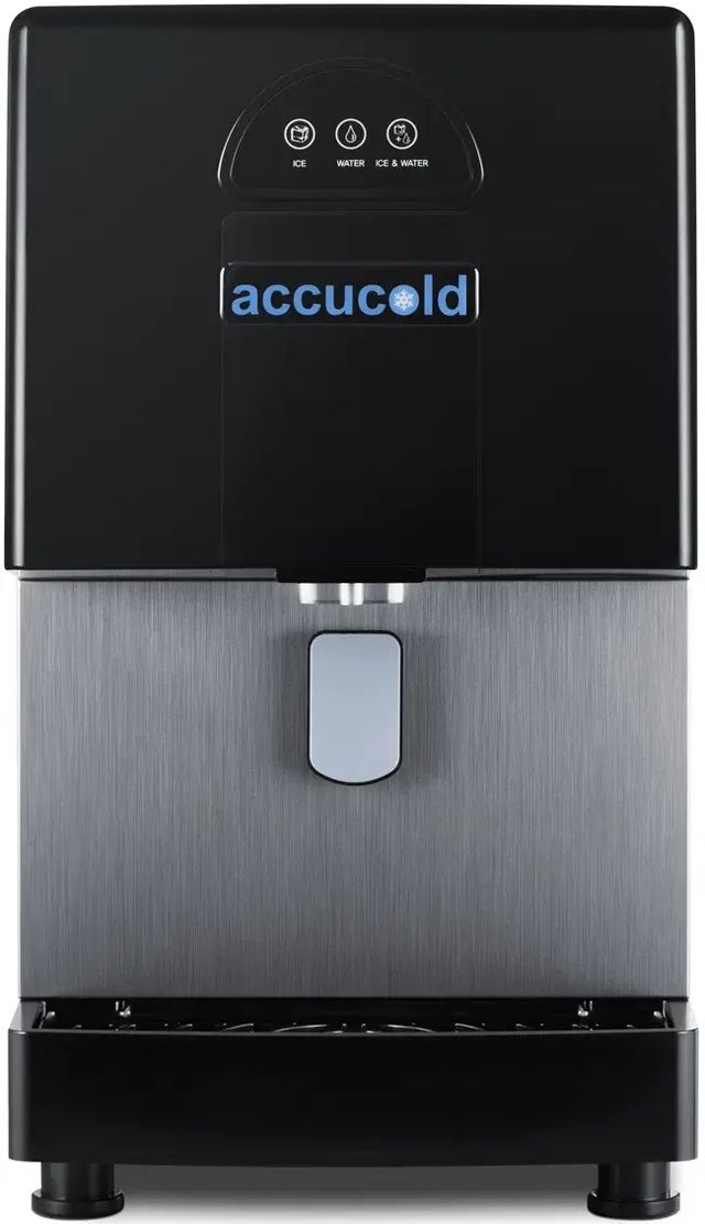 Accucold® 14" 160 lb. Stainless Steel Ice and Water Dispenser-1