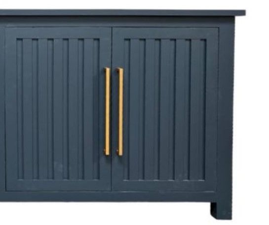 Million Dollar Rustic Teal 6' Console Table with 4 Door-1