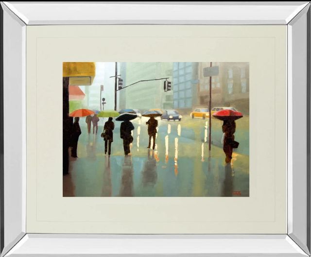 Classy Art New York Reality by Tate Hamilton Mirror Framed Wall Art-0