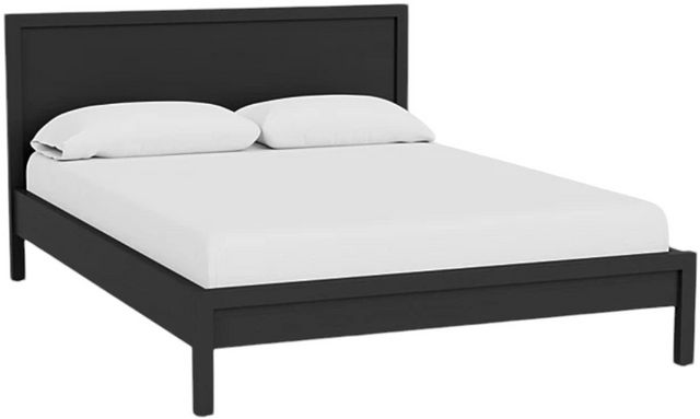 EQ3 Marcel Black Oak Queen Platform Bed
