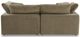 Moe’s Home Collection Clay Nook 3-Piece Desert Sage Modular Sectional and Ottoman-2
