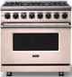 Viking® 7 Series 36" Blush Pro Style Dual Fuel Range-0