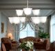 YHD Ribbon Falls Satin Nickel 9-Light Chandelier-1
