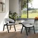 Armen Living Talulah 2-Pieces Gray Dining Side Chair Set-4