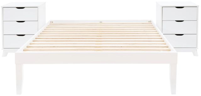Powell® Portix 3-Piece White King Simple Bedroom Set-0