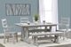 Urban Collections by Yutzy Woodworking Mission Trestle Sea Glass/Retreat White Oak 48"x72” Dining Table with 2 Leaves-1